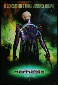 2g861 STAR TREK: NEMESIS teaser DS 1sh 2002 evil Tom Hardy, a generation's final journey begins!