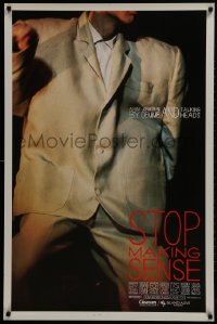 2g864 STOP MAKING SENSE 1sh 1984 Jonathan Demme, Talking Heads, close-up of David Byrne's suit!