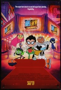 2g887 TEEN TITANS GO! TO THE MOVIES advance DS 1sh 2018 hero movie to end all super hero movies!