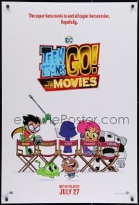 2g888 TEEN TITANS GO! TO THE MOVIES teaser DS 1sh 2018 hero movie to end all super hero movies!