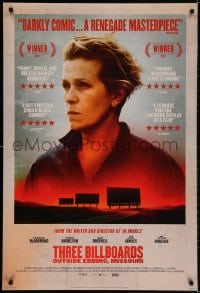 2g900 THREE BILLBOARDS OUTSIDE EBBING, MISSOURI style A int'l DS 1sh 2017 Best Actress McDormand!