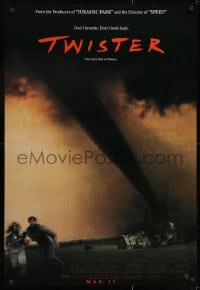 2g935 TWISTER int'l advance DS 1sh 1996 May 17 style, Bill Paxton & Helen Hunt tornados!