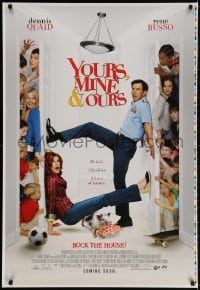 2g996 YOURS, MINE & OURS printer's test advance 1sh 2005 Dennis Quaid, Rene Russo, Rip Torn
