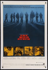 2h323 WILD BUNCH linen 1sh 1969 Sam Peckinpah cowboy classic, William Holden & Ernest Borgnine
