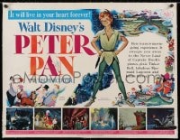 2j108 PETER PAN linen style B 1/2sh 1953 Walt Disney animated cartoon fantasy classic, great art!