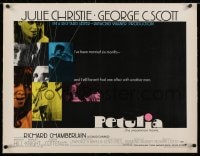 2j109 PETULIA linen 1/2sh 1968 Richard Lester directed, pretty Julie Christie & George C. Scott!