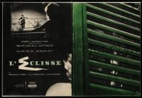 2j276 ECLIPSE linen Italian 18x28 pbusta 1962 Michelangelo Antonioni, Monica Vitti, Alain Delon!