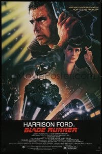 2k138 BLADE RUNNER studio style 1sh 1982 Ridley Scott classic, Alvin art of Harrison Ford & cast!