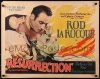 2k172 RESURRECTION 1/2sh 1927 c/u of Russian Count Rod La Rocque romancing Dolores Del Rio!
