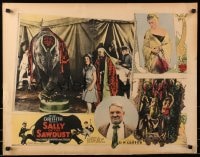 2k173 SALLY OF THE SAWDUST 1/2sh 1925 W.C. Fields in director D.W. Griffith's circus comedy, rare!