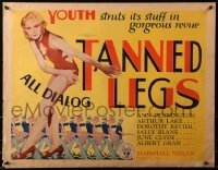 2k176 TANNED LEGS 1/2sh 1929 sexy deco art of youth strutting its stuff in a gorgeous revue!