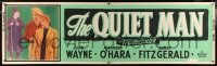2k007 QUIET MAN paper banner 1951 John Wayne, Maureen O'Hara, Barry Fitzgerald, John Ford, rare!