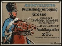 2k119 AUSSTELLUNG DEUTSCHLANDS WERDEGANG UND GROSSE 28x38 German special poster 1915 Becker art!