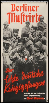 2k030 DER LETZTE DEUTSCHE KRIEGSGEFANGENE 33x70 German special poster 1932 last German WWI P.O.W.!