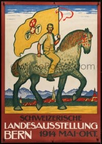 2k026 SCHWEIZERISCHE LANDESAUSSTELLUNG BERN 35x50 Swiss exhibition poster 1914 Emil Cardinaux art!