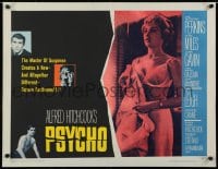 2m063 PSYCHO style B 1/2sh 1960 sexy half-dressed Janet Leigh, Anthony Perkins, Alfred Hitchcock