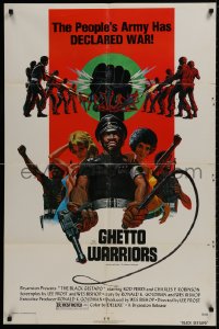 2p094 BLACK GESTAPO 1sh 1975 Ken Barr art, Ghetto Warriors, The New Master Race!