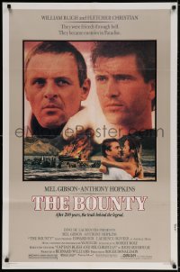 2p117 BOUNTY 1sh 1984 Mel Gibson, Anthony Hopkins, Laurence Olivier, Mutiny on the Bounty!