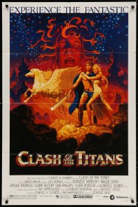 2p170 CLASH OF THE TITANS 1sh 1981 Ray Harryhausen, great fantasy art by Greg & Tim Hildebrandt!