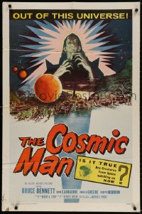 2p181 COSMIC MAN 1sh 1959 artwork of soldiers & tanks attacking wacky creature from space!