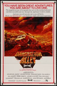 2p193 DAMNATION ALLEY teaser 1sh 1977 Jan-Michael Vincent, cool different post-apocalyptic artwork!
