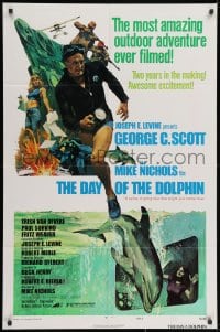 2p201 DAY OF THE DOLPHIN style D 1sh 1973 George C. Scott, Mike Nichols, dolphin assassin!