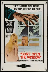 2p230 DON'T OPEN THE WINDOW 1sh 1976 they tampered with nature, now they must pay the price!
