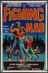 2p284 FIGHTING MAD 1sh 1978 Leon & Jayne Kennedy, beaten, betrayed, and bustin' loose!