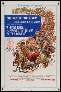 2p329 FUNNY THING HAPPENED ON THE WAY TO THE FORUM 1sh 1966 Jack Davis art of Zero Mostel & cast!