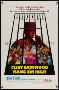 2p378 HANG 'EM HIGH 1sh 1968 Eastwood, they hung the wrong man & didn't finish the job!