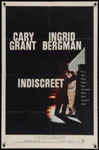 2p460 INDISCREET 1sh 1958 Cary Grant & Ingrid Bergman, directed by Stanley Donen!
