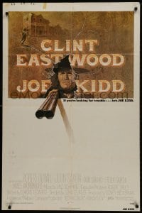2p485 JOE KIDD 1sh 1972 John Sturges, if you're looking for trouble, he's Clint Eastwood!