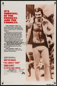 2p540 LONGEST YARD 1sh 1974 Robert Aldrich prison football comedy, full-length Burt Reynolds!