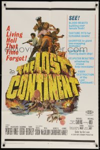 2p543 LOST CONTINENT 1sh 1968 Hammer sci-fi, great images of sexy girl in peril!