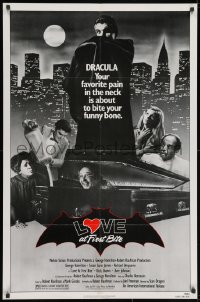 2p546 LOVE AT FIRST BITE 1sh 1979 AIP, wacky vampire image of George Hamilton as Dracula!