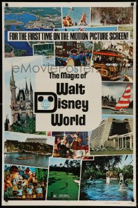 2p558 MAGIC OF WALT DISNEY WORLD 1sh 1972 great theme park scenes for the first time on screen!