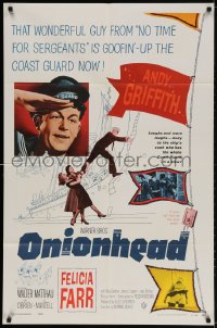 2p653 ONIONHEAD 1sh 1958 Andy Griffith is goofing up in the United States Coast Guard now!