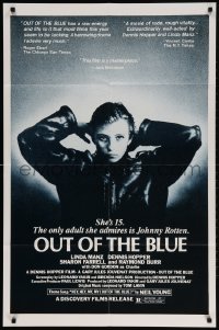2p658 OUT OF THE BLUE 1sh 1980 young punk Linda Manz, directed by Dennis Hopper!