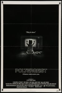 2p686 POLTERGEIST style B 1sh 1982 Tobe Hooper & Steven Spielberg, the first real ghost story!