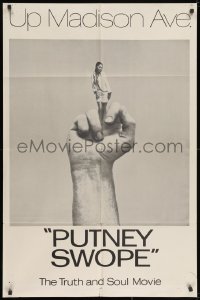 2p703 PUTNEY SWOPE 1sh 1969 Robert Downey Sr., classic image of black girl as middle finger!