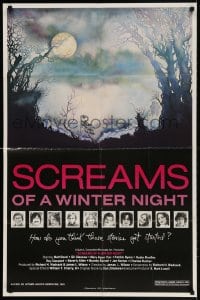 2p769 SCREAMS OF A WINTER NIGHT 25x38 1sh 1979 how do you think those stories get started, cool art!