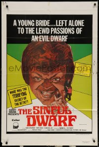 2p794 SINFUL DWARF 1sh 1973 young bride left alone to the lewd passions of evil dwarf!