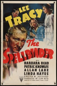 2p819 SPELLBINDER 1sh 1939 criminal lawyer Lee Tracy's daughter is in love with his gangster client!