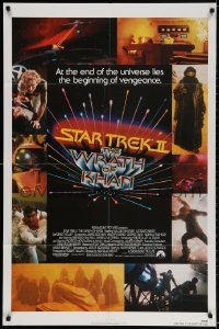 2p831 STAR TREK II 1sh 1982 The Wrath of Khan, Leonard Nimoy, William Shatner, sci-fi sequel!