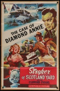 2p847 STRYKER OF THE YARD 1sh 1950s Clifford Evans, the Case of Diamond Annie!