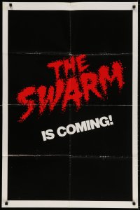 2p860 SWARM int'l teaser 1sh 1978 directed by Irwin Allen, all-star cast, killer bee attack is coming!