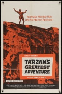 2p872 TARZAN'S GREATEST ADVENTURE 1sh 1959 hero Gordon Scott lives his mightiest adventure!