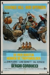 2p967 WHO FINDS A FRIEND FINDS A TREASURE 1sh 1981 art of Terence Hill & Bud Spencer by Casaro