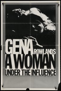 2p981 WOMAN UNDER THE INFLUENCE 1sh 1974 John Cassavetes, close-up of Gena Rowlands!