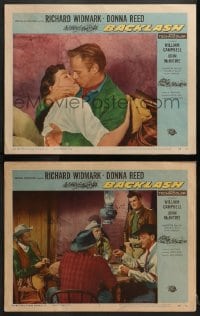 2r843 BACKLASH 2 LCs 1956 Richard Widmark knew Donna Reed's lips but not her name!